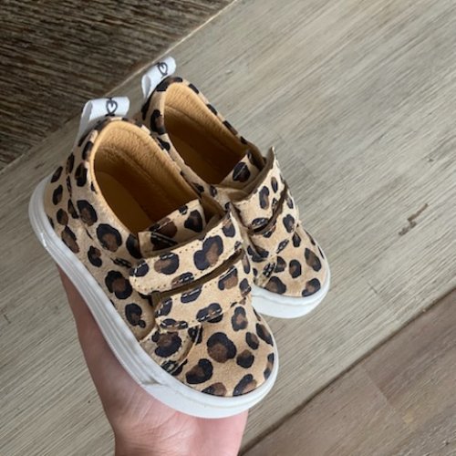 Sneakers leather leopard 